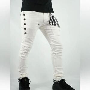 Revolution White Cargo Pants